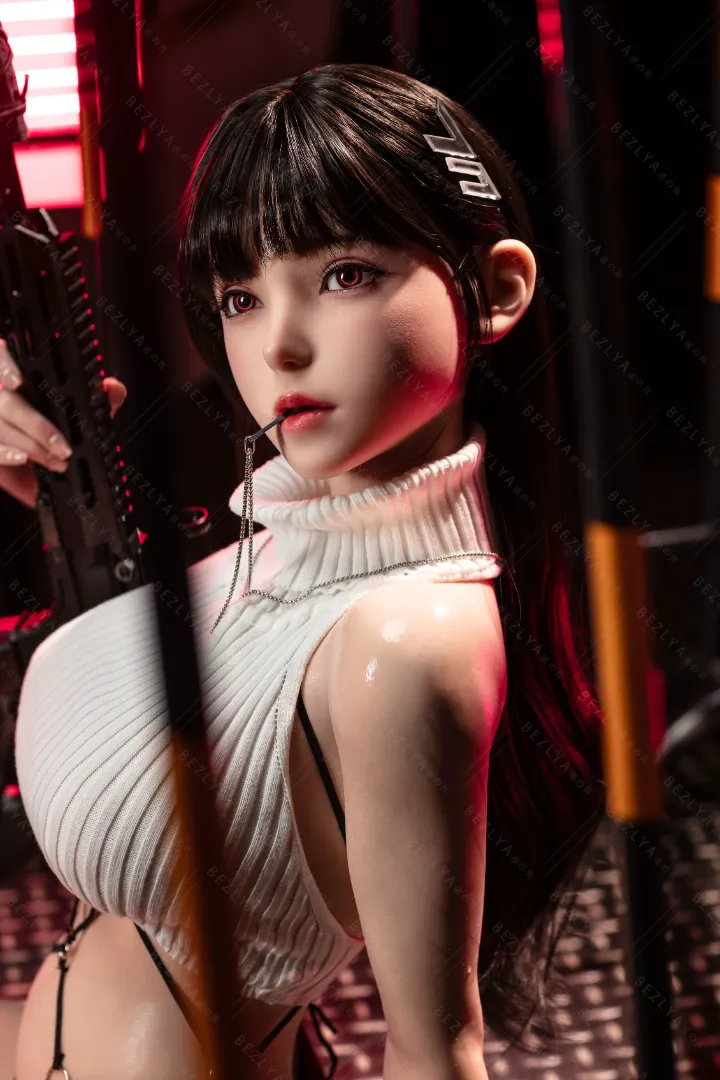 155cm (5ft1) E罩杯 輕量化 矽膠 性愛娃娃, ROS 头部 Violet
